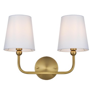 Elegant Lighting Senna 16 inch Wall Sconce in Satin Gold