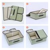 REGALWOVEN Collapsible Fabric Storage Bin with Handle and Lid for Shelves Closet - 3 of 4