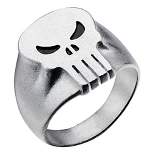Men's Marvel® Punisher Stainless Steel 3D Logo Ring