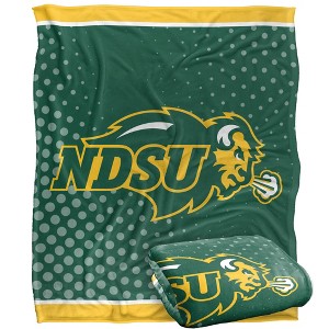 North Dakota State University Logo Dots Silky 50x60 Blanket, 1 Sided - 1 of 4