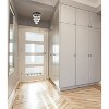 Elegant Lighting Nordic 1 light black flush mount - 2 of 4