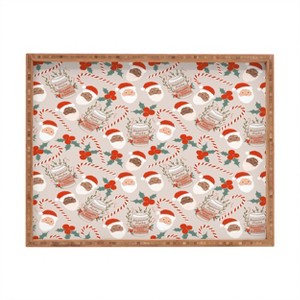Dash and Ash Peppermint Mocha Rectangular Tray -Deny Designs - 1 of 2