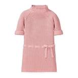 Hope & Henry Girls' Chunky Rib Turtleneck Sweater Dress, Toddler