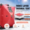 VEVOR Portable Ice Shelter, 1-2 Person Insulated Pop-Up Ice Fishing Tent, 24 Square Feet Fishable Area, Thermal Ice Shanty for Winter Fishing - 3 of 4