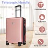 Whisen 20"/24"/28" 3-Piece Hardshell Luggage Set Lightweight Expandable with TSA Lock Spinner Wheels Carry-On Checked - 4 of 4