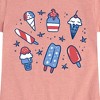 Girls' - Instant Message - Fourth Of July Ice Cream Fitted Short Sleeve Graphic T-Shirt - 2 of 4