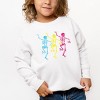 The Juniper Shop Three Skeletons Dancing Neon Toddler Sweatshirt - 3 of 4