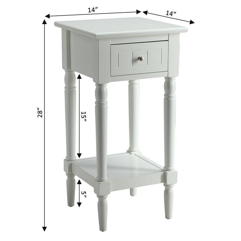 Breighton Home Provencal Countryside Mia Petite Accent Table with Drawer and Shelves, 5 of 6