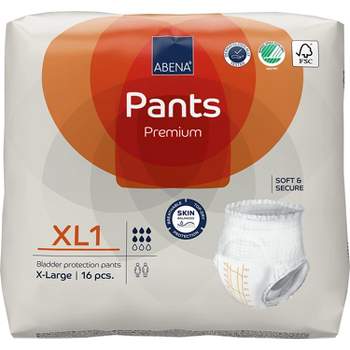 Abena Pants, Premium Protective Underwear, Level 1 Moderate Absorbency (X-Small To XX-Large)