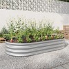 Gulches 2Pcs 4*2*1ft Raised Garden Bed Kit,Galvanized Planter Raised Garden Beds for Outdoor for Vegetables,Flowers&Herbs,Heavy Duty,Rust-Resistant - 2 of 4