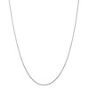 Black Bow Jewelry 0.8mm, 14k White Gold, Round Snake Chain Necklace - 3 of 4