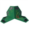 YONWAY 48" Folding Poker Table Top for 8-Player Texas Holdem Octagon Casino Game Portable Layout Mat Green for Adults and Children - 3 of 4
