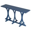 Bella Depot Farmhouse 59.8'' Wooden Console Table with Rubber Wood Slender Curved Legs for Living Room,Entryway,Hallway, Dining Spaces - 4 of 4