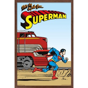 Trends International DC Comics - Superman - VIntage Framed Wall Poster Prints - 1 of 4