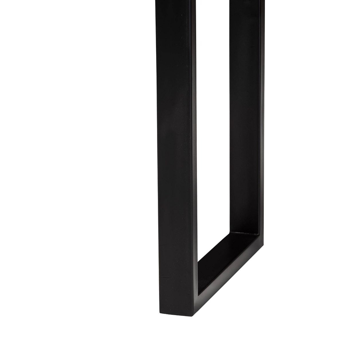 bali & pari Apio Wood Epoxy Resin Console Table with Glass Inlay Natural Brown/White/Black - thumbnail 8