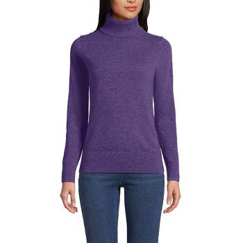 Lands' End Women's Cashmere Turtleneck Sweater