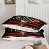 Acoinel 3 Pcs Western Deer Wild Animals Lightwight Ultra Soft Comforter Set with 2 Pillowcases, TWIN, Red - 4 of 4