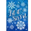 Briarwood Lane Winter Double Sided House Flag 40x28 For Outdoor Let It Snow Snowflakes For Winter House Flag - 3 of 4