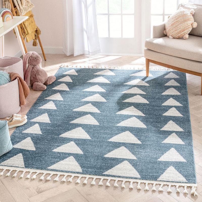 Well Woven Tango Geometric Triangle Stain-resistant Area Rug, 2 of 9