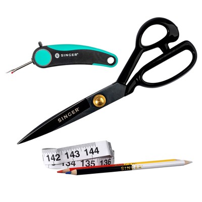 Singer ProSeries Measure Mark Cut and Rip Sewing Tool Set: Includes Seam Ripper, Scissors, Tailors Tape, 5 Pieces