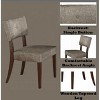 Drake Gray Fabric & Espresso Finish Side Chair (Set of 2) - 3 of 4