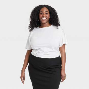 Women's Short Sleeve Bow T-Shirt - A New Day™