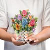 Paper Love 3D Pop Up Flower Bouquet, with Roses and Succulent Forever Flowers Keepsake, For All Occasion or Just Because - Oversized 10" x 7" Cards - 2 of 4