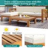 5-Piece Outdoor Patio Solid Wood Sectional Sofa with Coffee Table and Cushions - 2 of 4