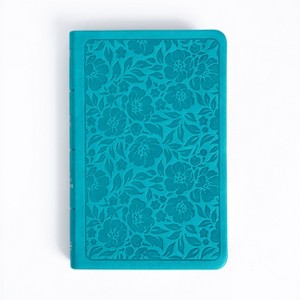 KJV Personal Size Bible, Teal Leathertouch - by  Holman Bible Publishers (Leather Bound) - 1 of 1