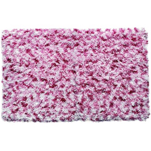 Ramallah Trading Lush Diamond Jacquard 24 X 36 In Bath Mat In Rose Target