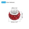 Unique Bargains Multicolor Crystal Polymer Clay Metal Rhinestone Beads 12mm 60 Pcs - 2 of 4