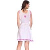 HAPPY BAY women's Vacation Casual Swim Holiday Beachwear Summer Beach Dress Short Hawaiian Bathing Suit Cover Ups for Women Large Pink Solid - 3 of 4
