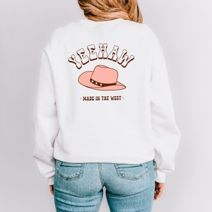 Simply Sage Market Yeehaw Made In The West Front And Back Sweatshirt - 1 of 4