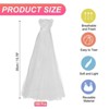 Unique Bargains Seafood Vegetable Grocery Shopping Stretchable Reusable Mesh Produce Bags 100 Pcs - 2 of 4