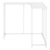 Sapphtopaz Modern Console Table with Corner L-Shaped Design Narrow Entryway Table with Metal Legs Accent Side Table for Living Room, Entryway - 4 of 4