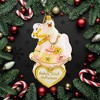 Huras Family 5.0 Inch Girl Rocking Horse On Heart Baby's First Christmas Tree Ornaments - 3 of 3