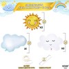 KatchOn, Big Sun and Cloud Balloons Set - 29 Inch, Pack of 5 | Sunshine Party Decorations | Boho Sunshine Balloons - 4 of 4