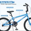 INFURNIC Bicycles Freestyle Kids Bike Single Speed with Rear Caliper Brake for Boys and Girls 7 Years and Up, Blue, 55.12"*25.2"*37" - 2 of 4