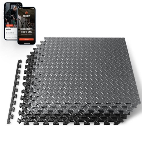 Squatz 6 - Pc Foam Interlocking Exercise Mat - Black & Gray : Target