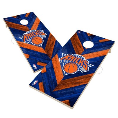 NBA New York Knicks 2'x4' Solid Wood Cornhole Board