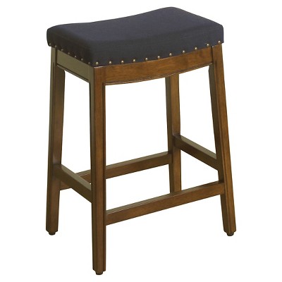 26" Blake Backless Counter Height Barstool with Nailheads - HomePop