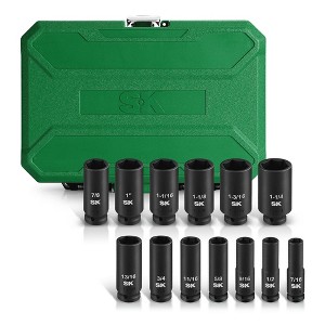 SK Hand Tools SK01352 13 Piece 1/2Inches Impact Deep Socket Set-SAE - 1 of 1