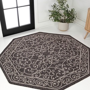 JONATHAN Y Charleston Vintage Filigree Textured Weave Indoor/Outdoor Area Rug - 1 of 4