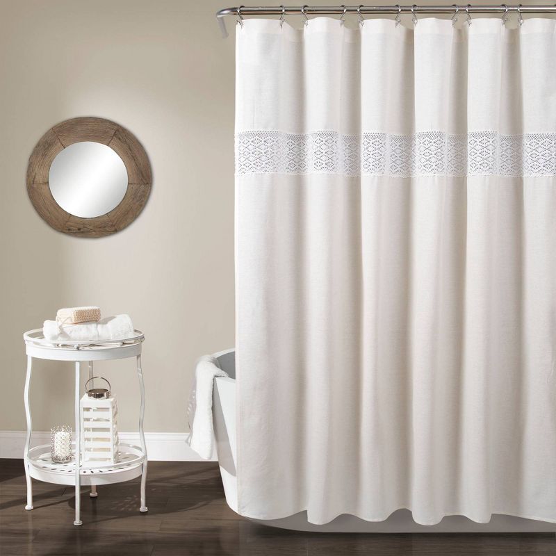 Dana Lace Shower Curtain - Lush Décor, 1 of 9