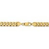 Black Bow Jewelry 8.75mm 14k Yellow Gold Beveled Curb Chain Bracelet - 3 of 4