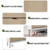 Shoe Storage Cabinet with 4 Flip Drawers, Farmhouse Fluted Shoe Organizer with Metal Legs - 4 of 4
