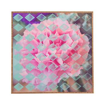 Maybe Sparrow Photography Floral Diamonds Framed Wall Art 12x12" - Deny Designs