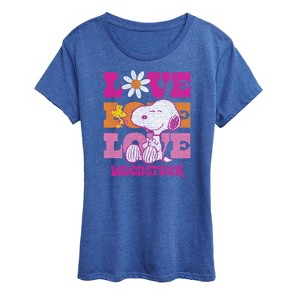 Women's - Peanuts - Love Woodstock Short Sleeve Graphic T-Shirt - 1 of 4
