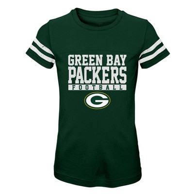 Nfl Green Bay Packers Short Sleeve V-neck Plus Size T-shirt : Target