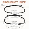 Unique Bargains Dog Paw Print Friendship Bracelet Handmade Adjustable String 2 Pcs - 2 of 4